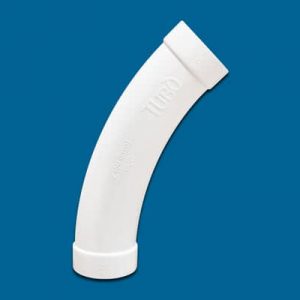 2" PRATICO PVC koleno 45° ŽŽ, blagi radij