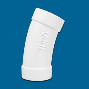 2" PRATICO PVC koleno 22.5° ŽŽ, blagi radij