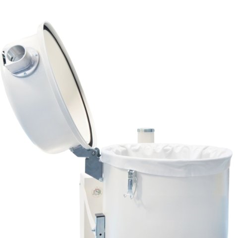 Industrijski sesalnik za lahek material, nitke, papir, stiskanje materiala, 120 L, 400V - slika 4