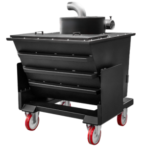 Ciklonski separator posesanega materiala 580 litrov, prekucni